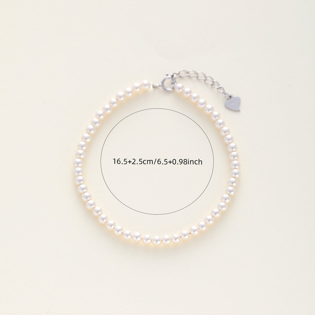 Dainty Pearl Beaded Bracelet – 925 Sterling Silver
