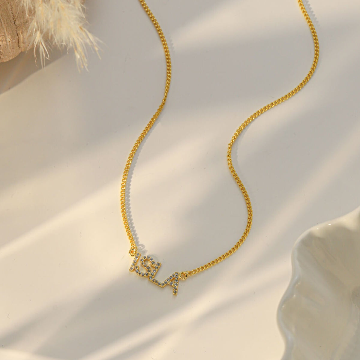 Personalised Pave Name Necklace – CZ